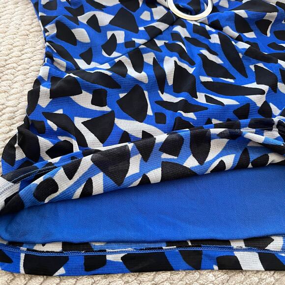 A LINE Women's Long Sleeve V Neck Sheer Lined‎ Pullover Blouse Size L - Picture 3 of 6